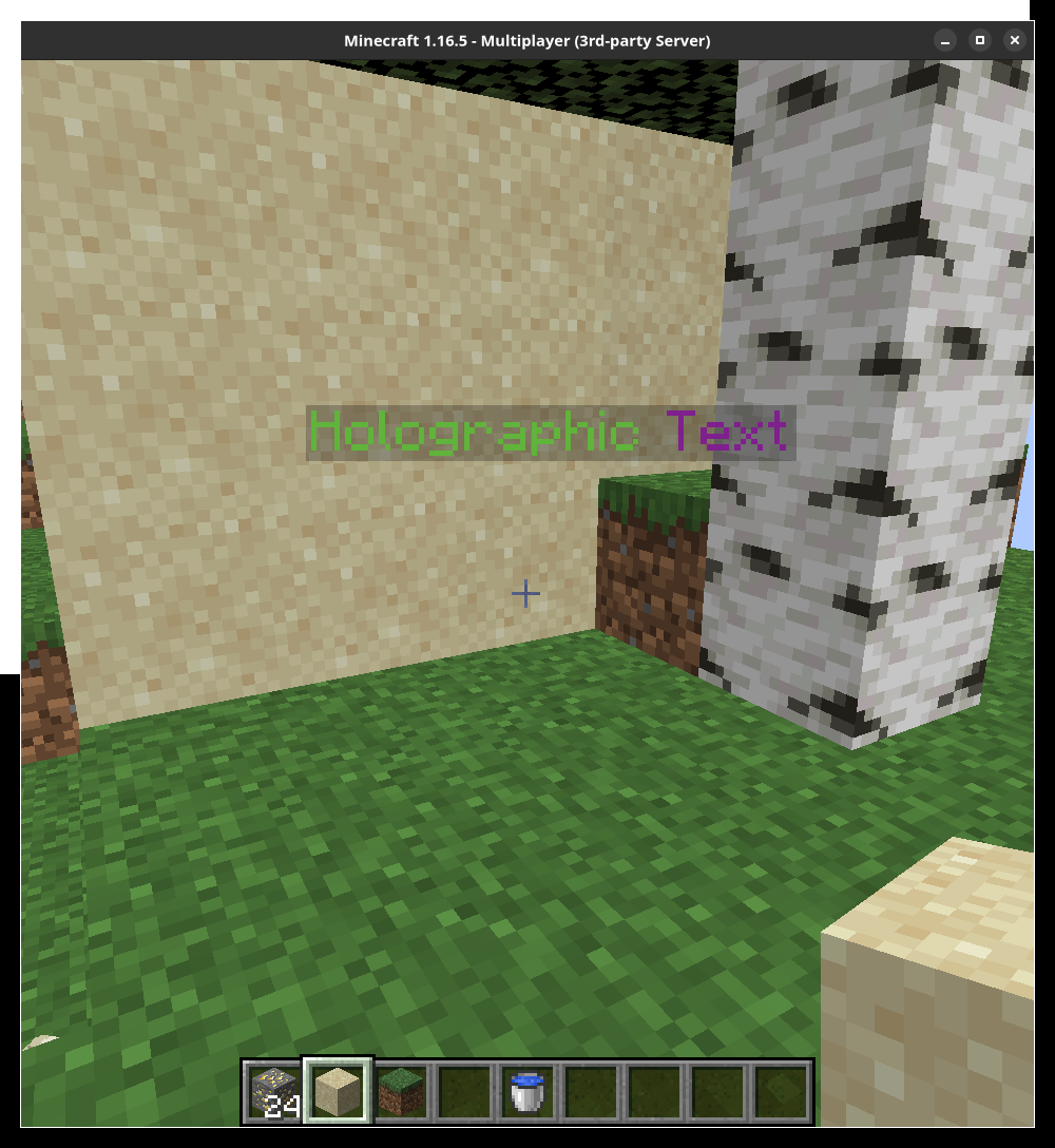 Mosemister holographic text